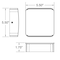 Access Lighting Newport, BiDirectional Outdoor LED Wall Mount, Satin Finish, Acrylic Lens 20029LEDDMG-SAT/ACR - alternate 2